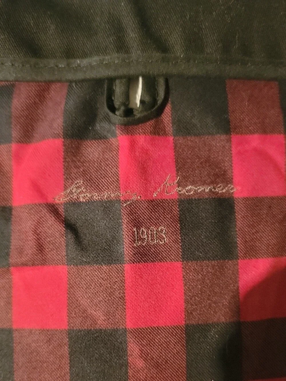 STORMY KROMER Dog Jacket - Red & Black Buffalo Plaid - Size Small